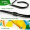 G128 Combo Pack: Garden Flag Stand Black 36 in x 16 in & Garden Flag Summer Decoration Welcome Gnome at Beach with Pineapple 12"x18" Double-Sided Blockout Fabric